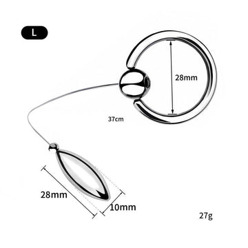 Medical Stainless Steel Oval Urethral Plug Hanging Ring Set