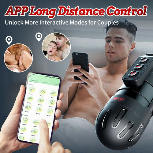 APP Control Vibrating Male Blowjob Simulator