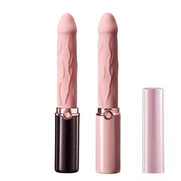 Mini Hidden-Texture Silent Dildo Lipstick Vibrator