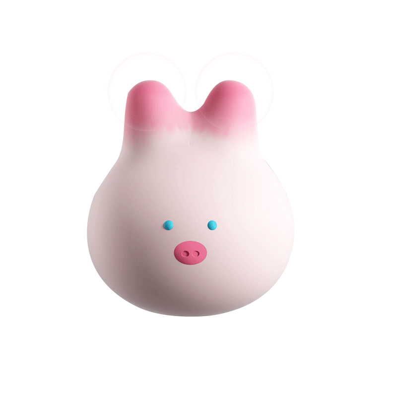Pink Soft Cute Pig Nipple Vibrator