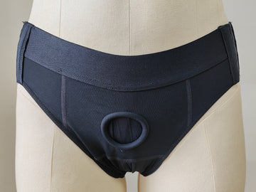 Black Couple Adjustable Strap On Harness