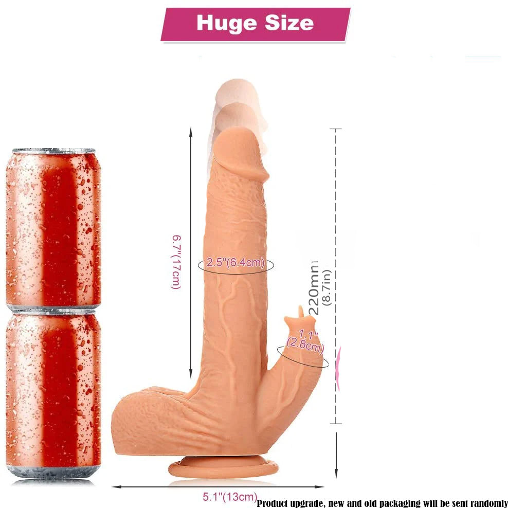 dildo with clit vibrator stimulator wall