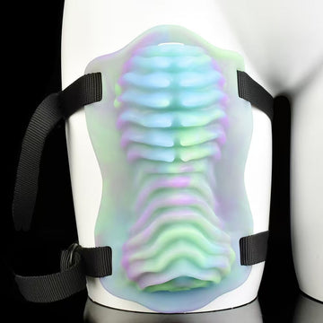 Textured Luminous Strap On Grinder Sex Toy