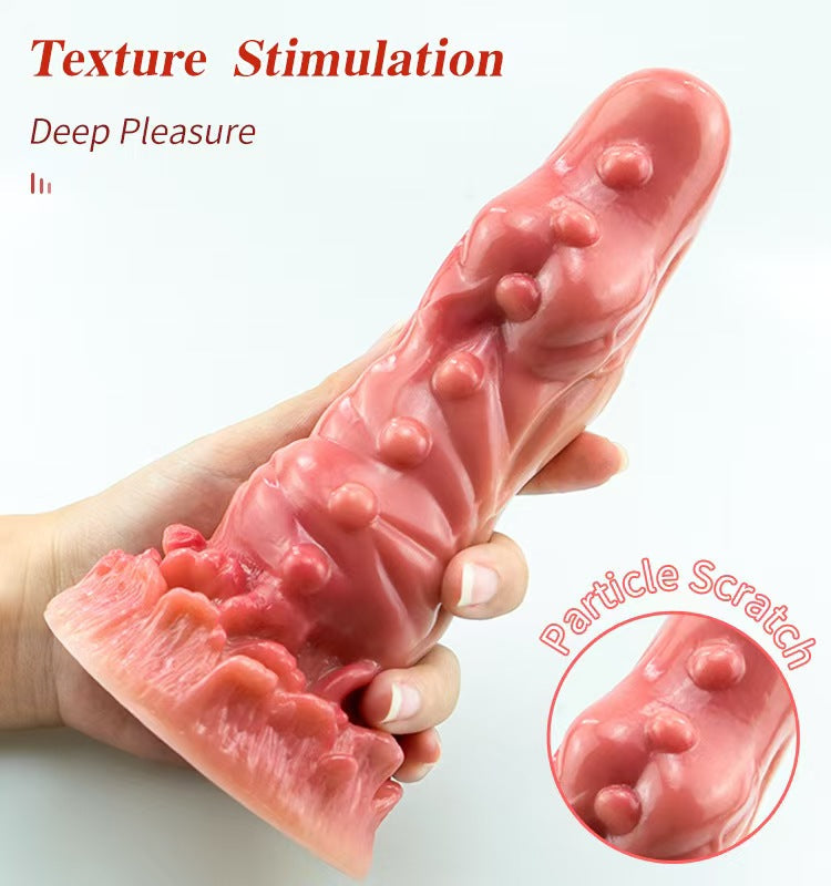 7 Inch Flesh Raised Textured Monster Dildo