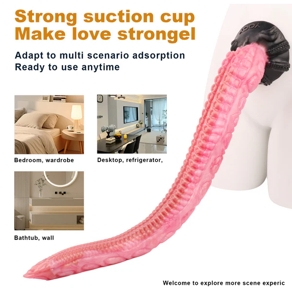 Super Long Tentacle Dildo 25 Inch Pink Silicone