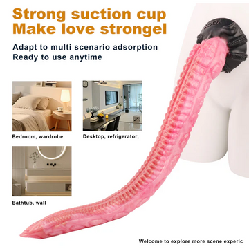 Pink Extra Long Monster Tentacle Dildo