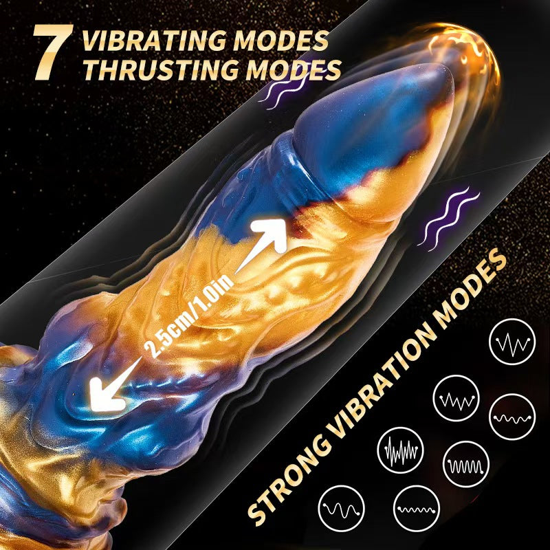 Remote Control Vibrating Wearwolf Monster Dildo