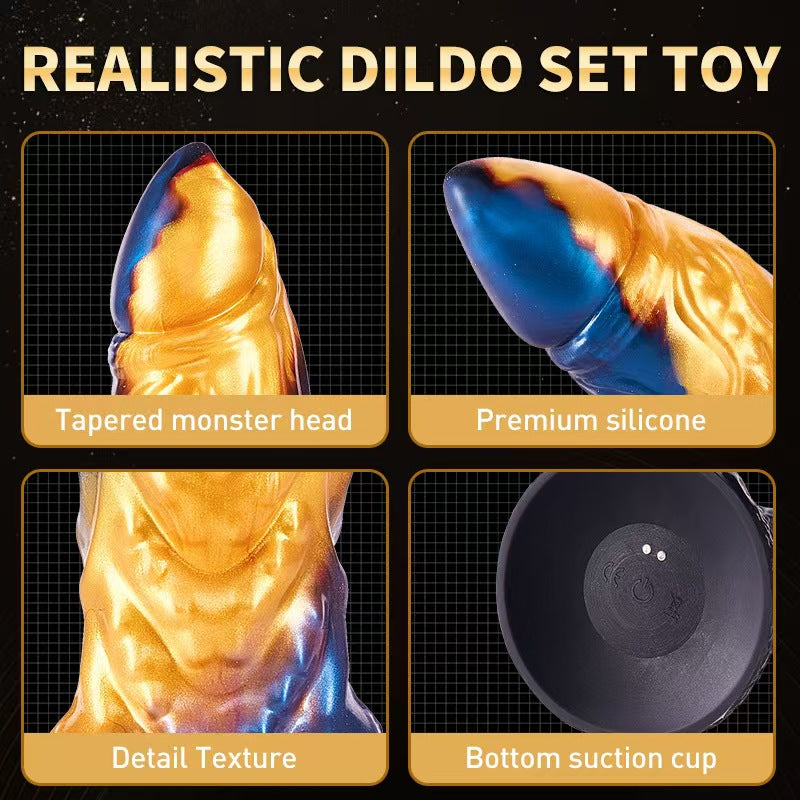 Remote Control Vibrating Wearwolf Monster Dildo