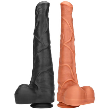 15 Inch Giant Horse Monster Black Dildo