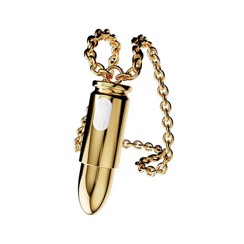 Necklace Hidden Sex Toy Silver Bullet Vibrator
