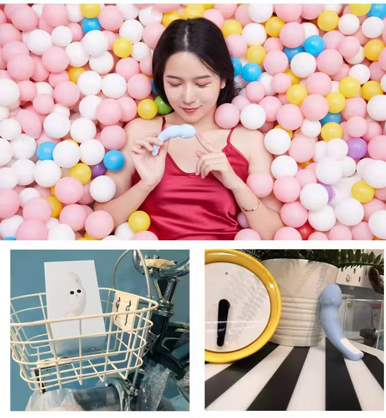 Blue Cute Squid APP Small Vibrating Panties