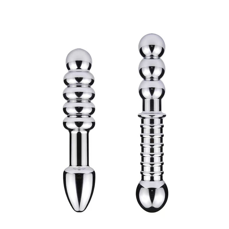 Double Ended Smooth Easy Clean Metal Dildo