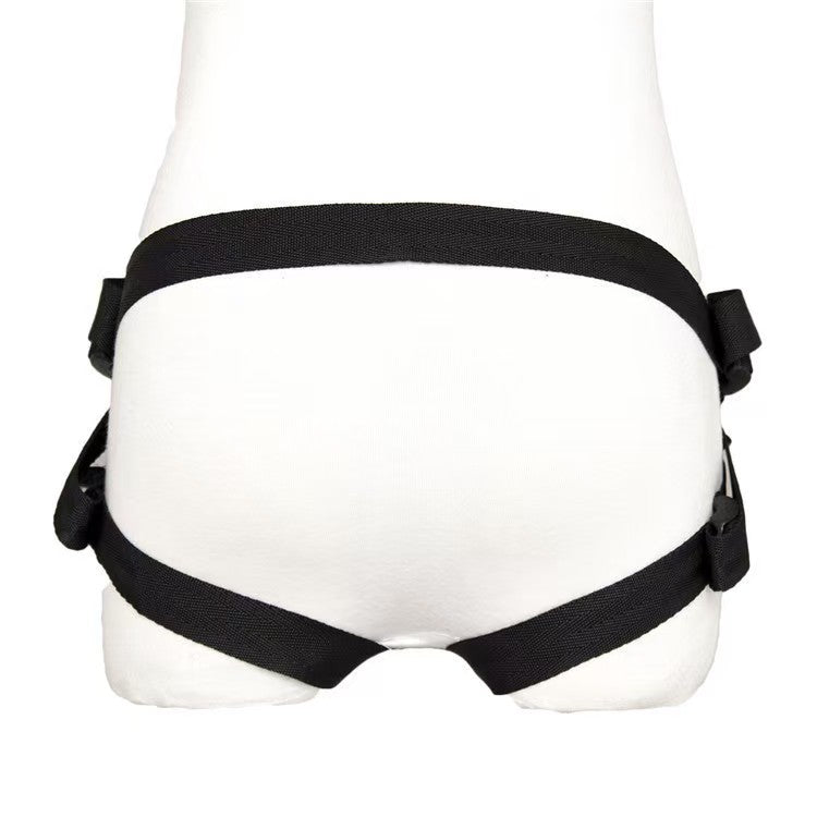 Black Men Adjustable Hollow Strap On Harness