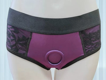 Purple Tight Sexy Strap On Harness