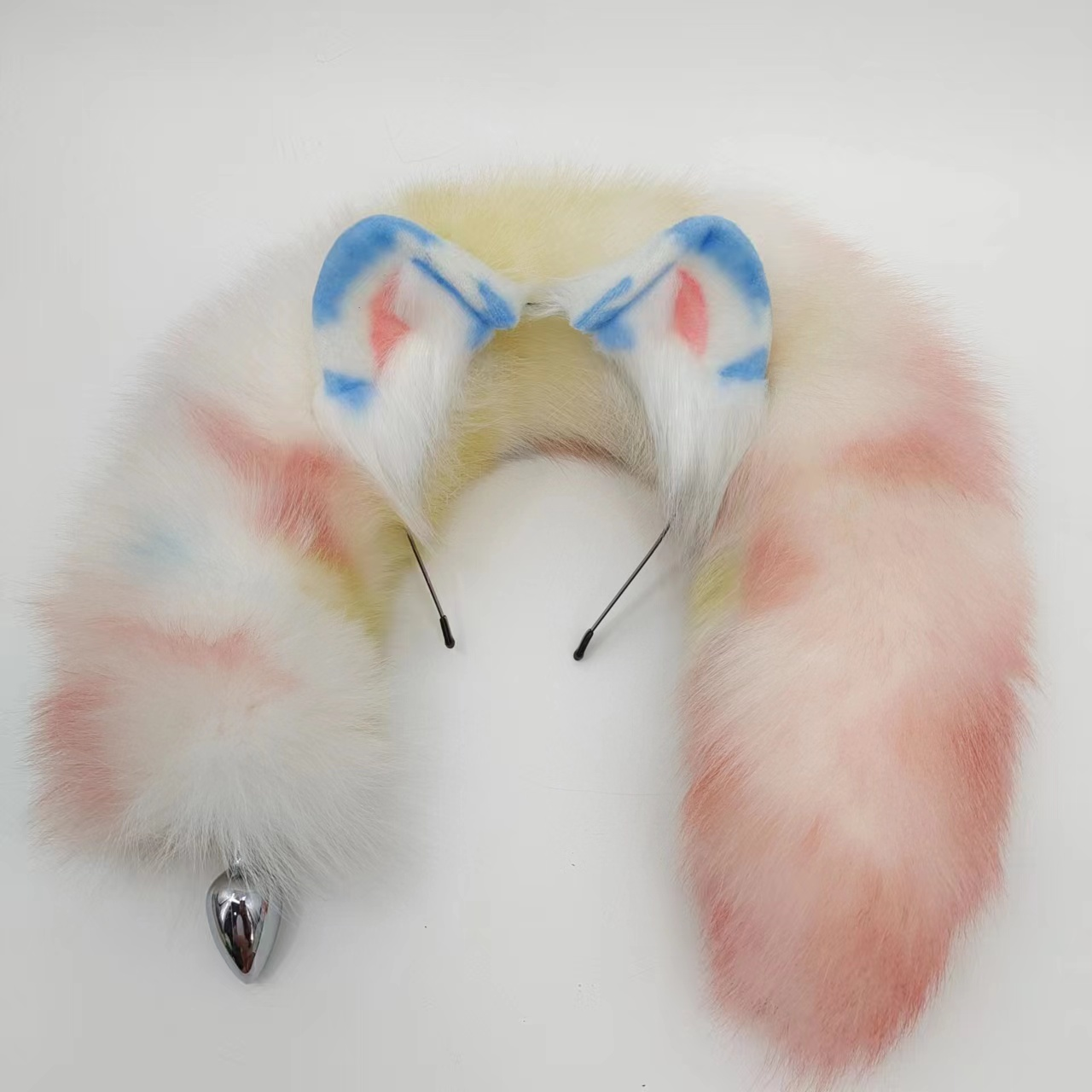 Colorful Furry Cute Fox Tail Butt Plug