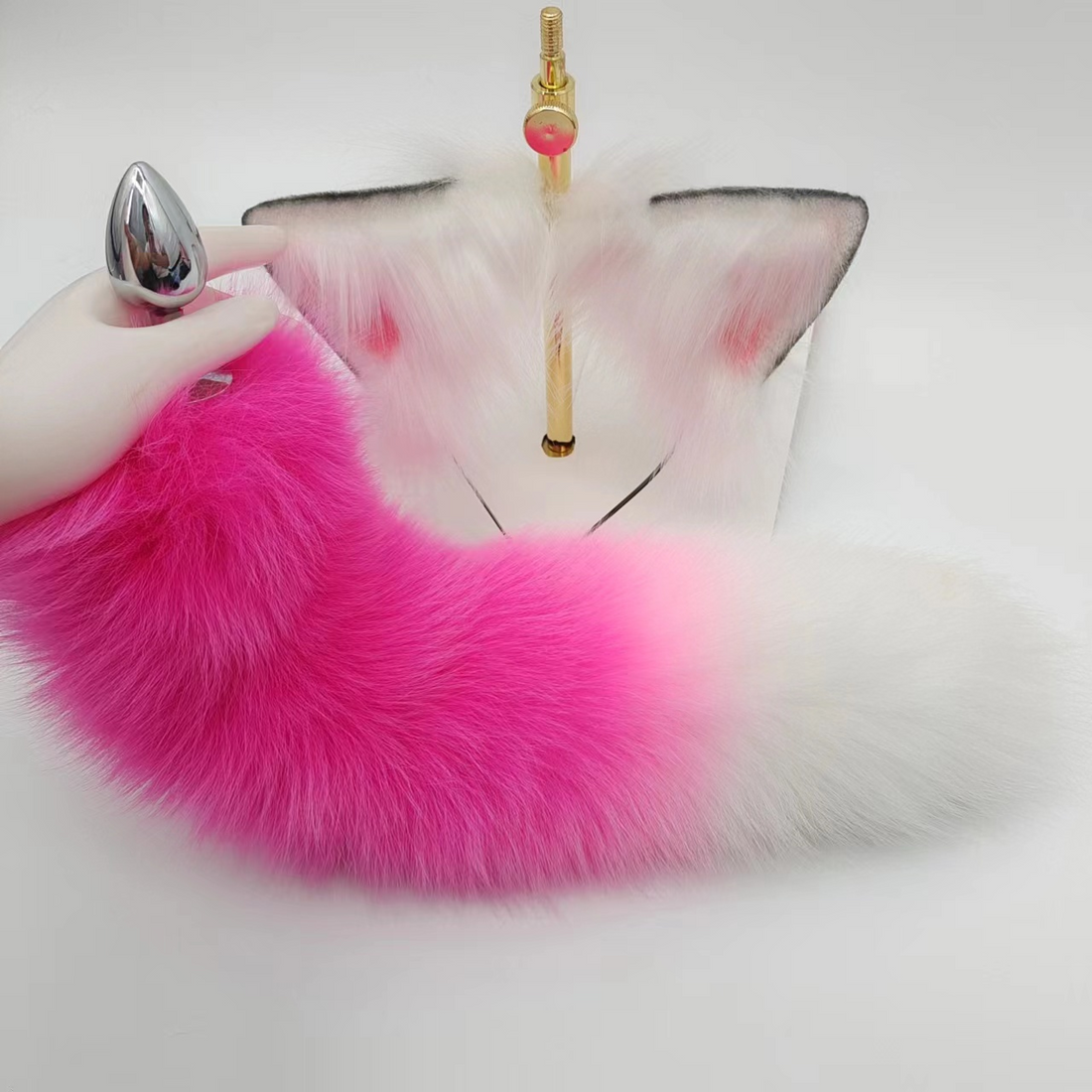 Pink Sweet Cute Fox Tail Butt Plug