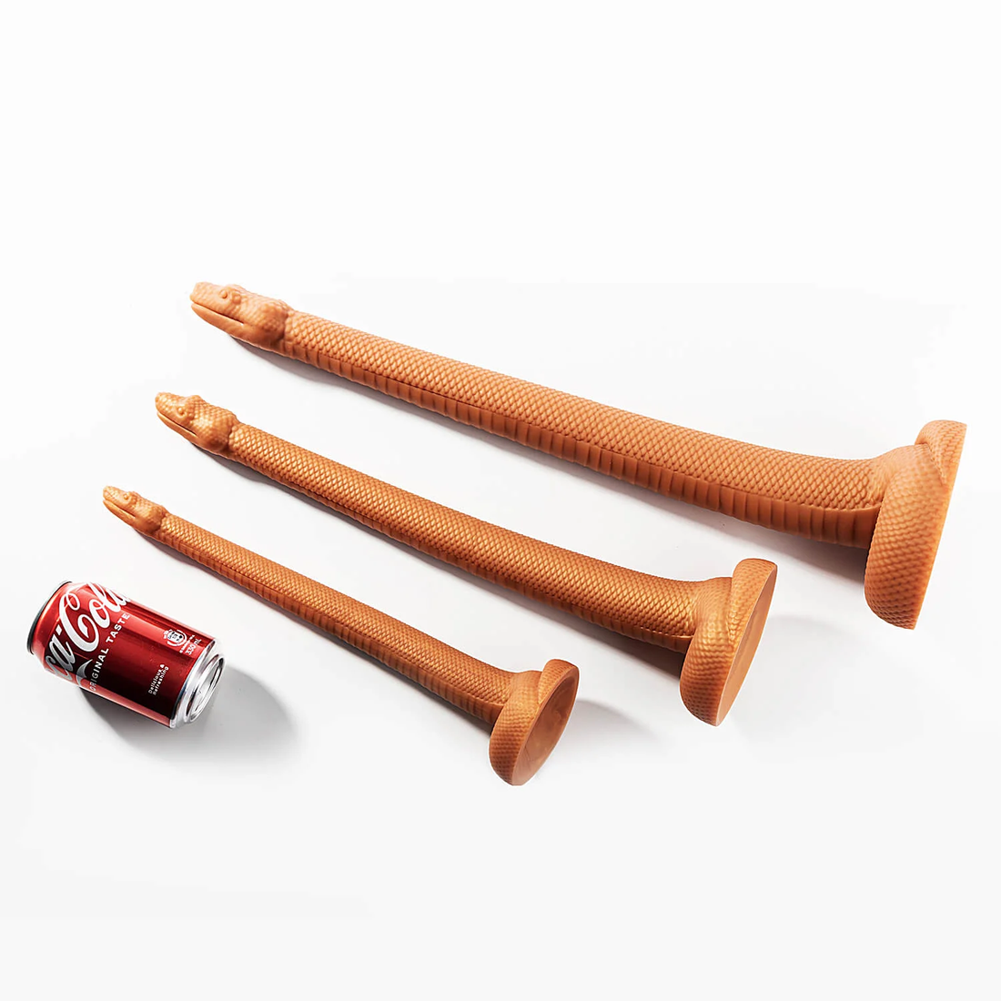 Gold Silicone Long Anal Snake Dildo