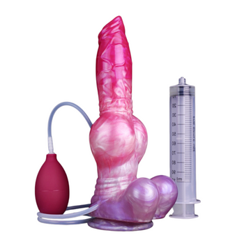 10 Inch Silicone Knot Dog Squirting Dildo