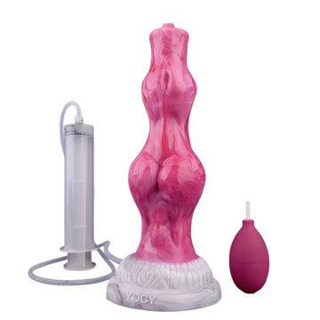 8 Inch Fantasy Double Knot Squirting Dildo