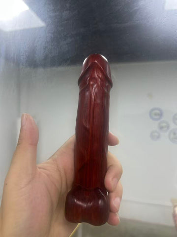 6.3 inch Realistic Handheld Wooden Dildo