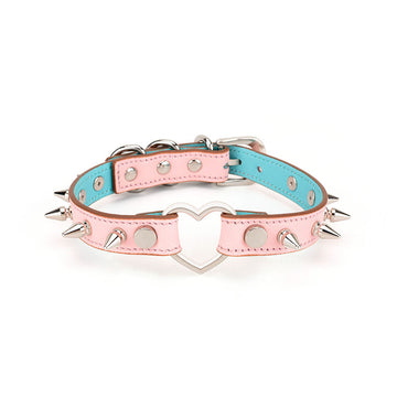 BDSM Rivet Adjustable Leather Bondage Collar