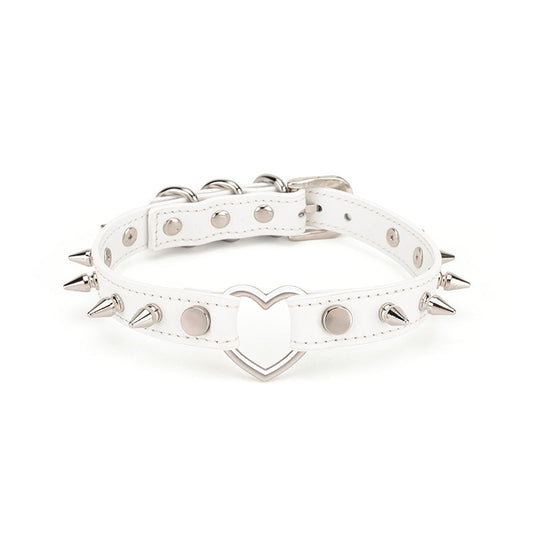 BDSM Rivet Adjustable Leather Bondage Collar