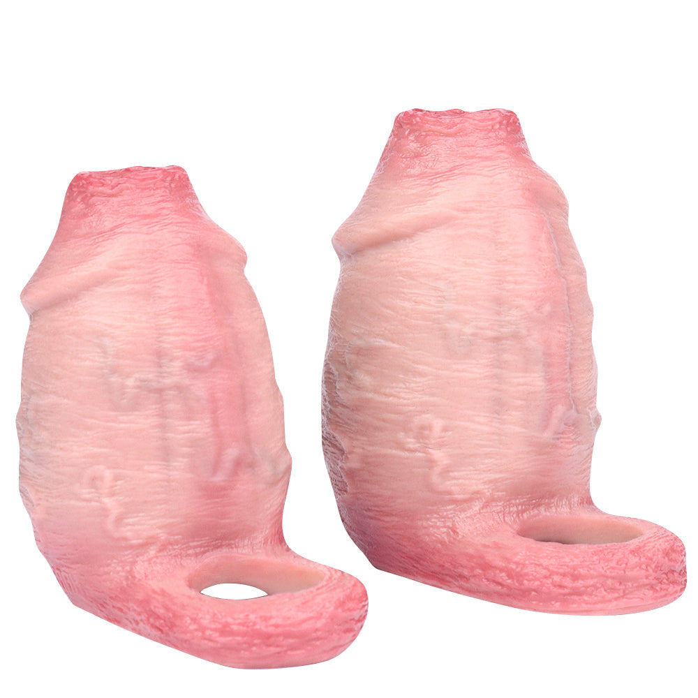 4.5 Inch Realistic Foreskin Big Cock Knots