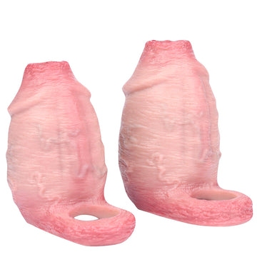 4.5 Inch Realistic Foreskin Big Cock Knots