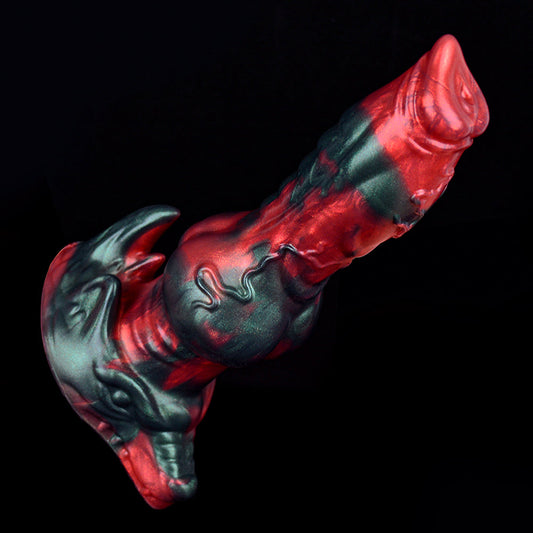 7 Inch Soft Platinum Silicone Fantasy Dog Dildo