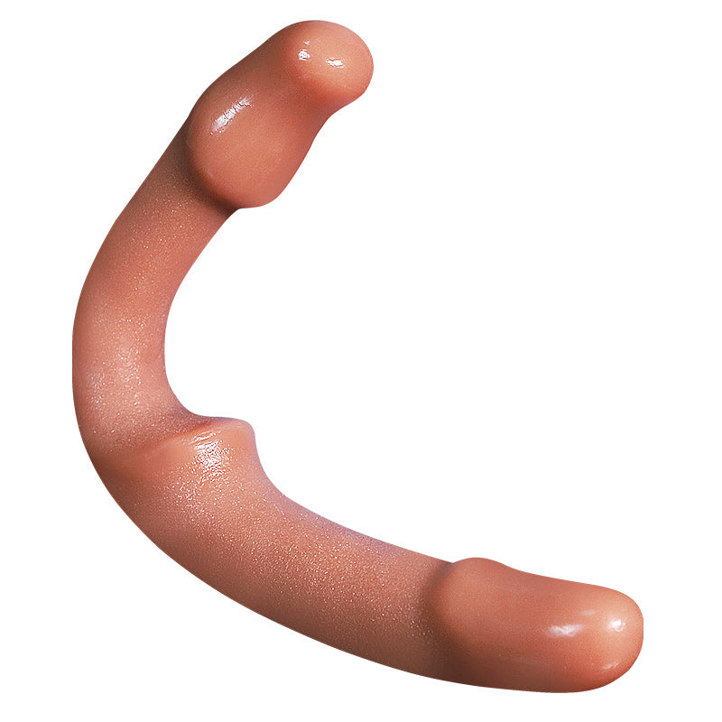 Flesh Silicone Keel Free Bending Strapless Dildo