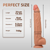 画像をギャラリー ビューアにロード Flexible Long Flesh Realistic Huge Dildo