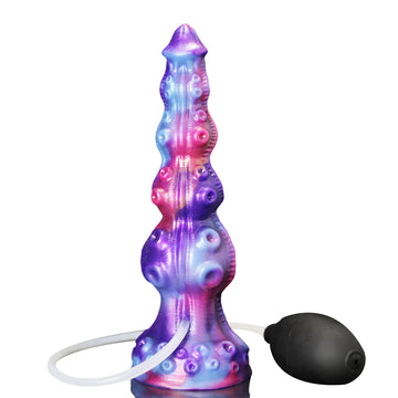 8.85 Inch Alien Tentacle Textured Ejaculating Dildo