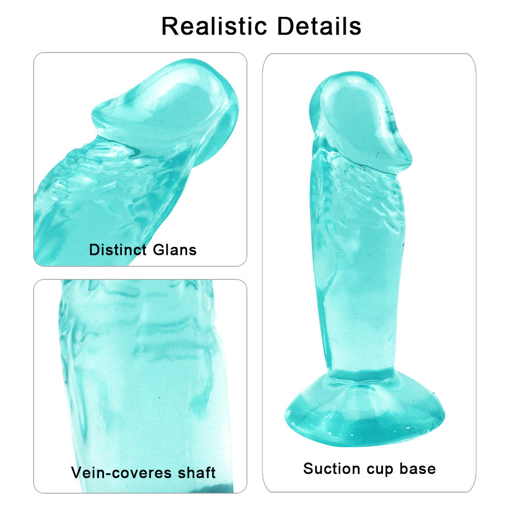 4 Inch Short Rough Green Dildo