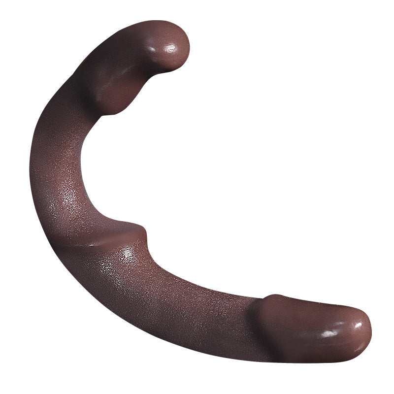 Brown Smooth Soft 12 Inch Strapless Dildo