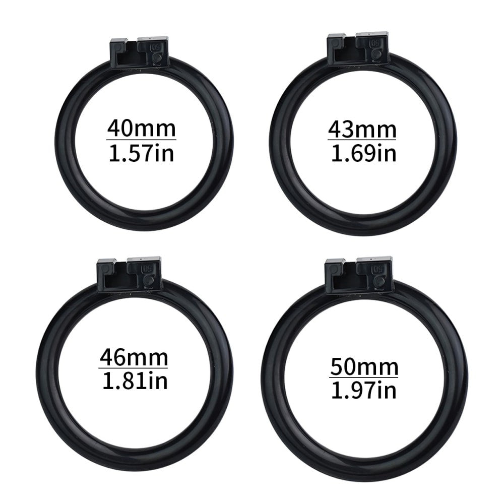 Black Cute Flat Cock Cage