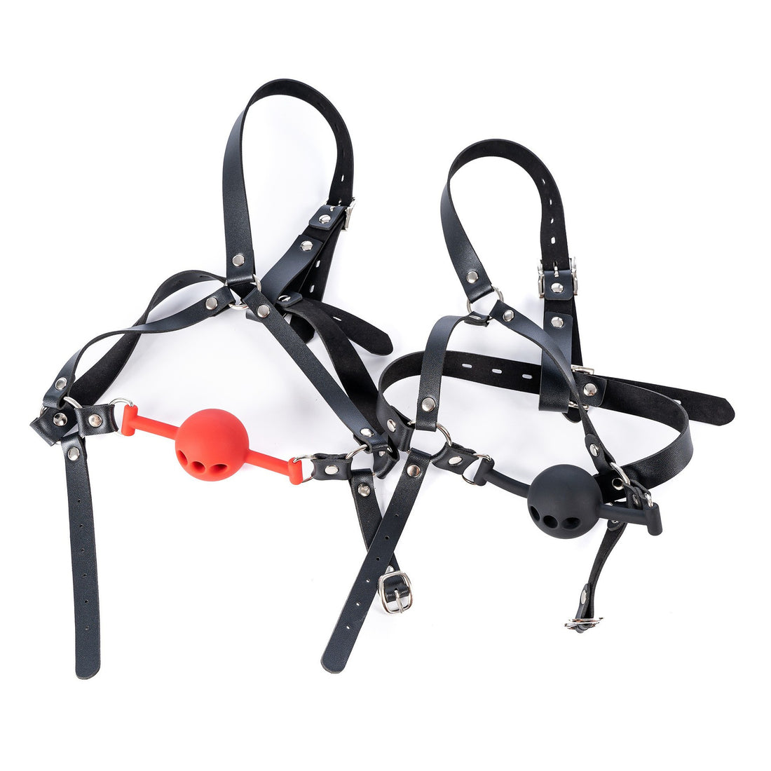 Black Gimp Mask Ball Gag BDSM Sex Toy