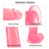 Load image into Gallery viewer, 10 inch crooked mouth pink dildo