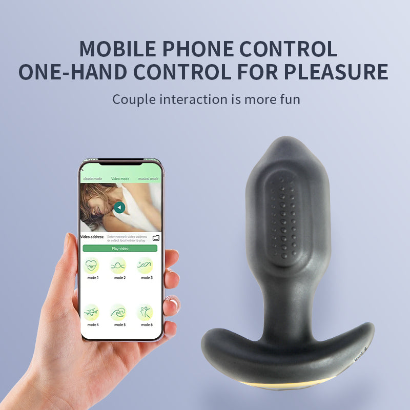 360° Rotating App Remote Control Vibrating Butt Plug