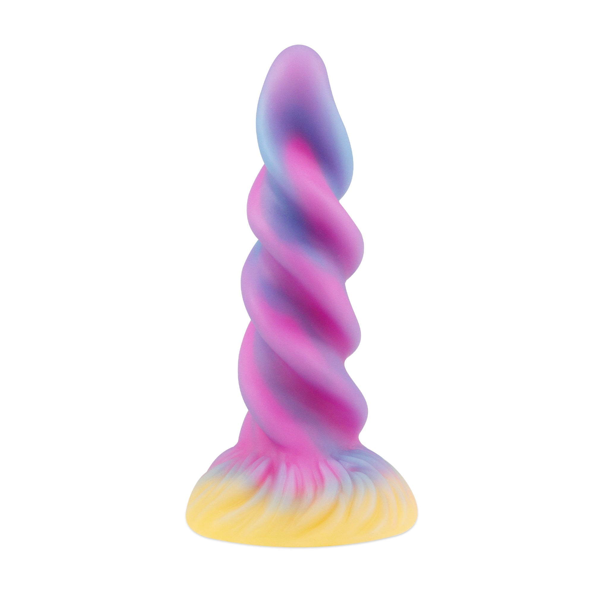 Spiral Colorful Silicone Anal Dildo