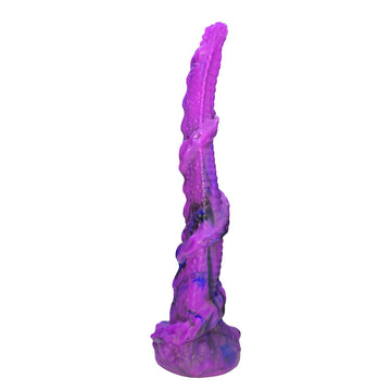 19.6 Inch Purple Snake Silicone Skinny Butt Plug