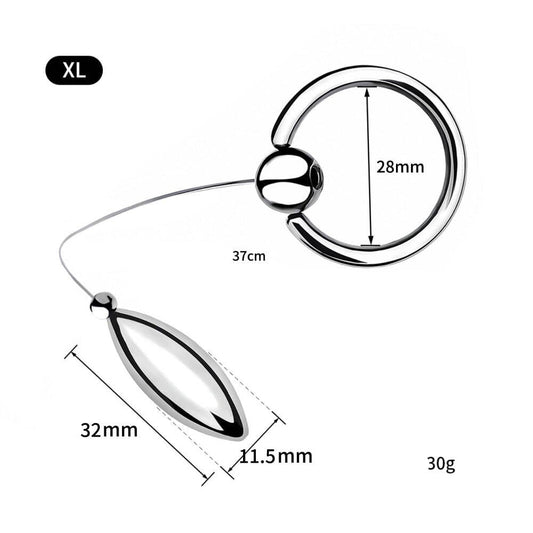 Medical Stainless Steel Oval Urethral Plug Hanging Ring Set