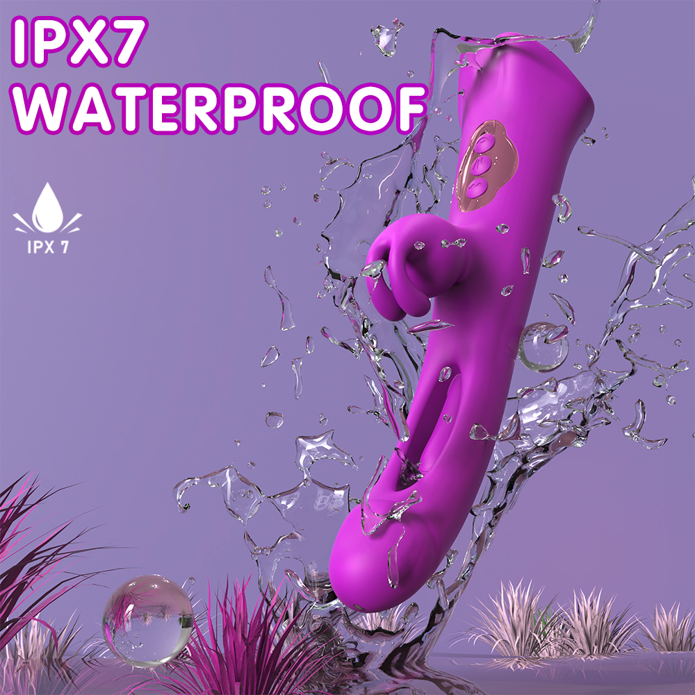 Purple Double Head Stimulating Rabbit Vibrator