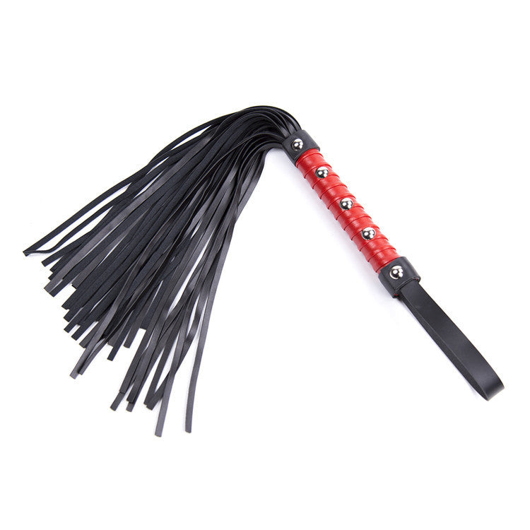 Red Handle Custom Leather BDSM Flogger