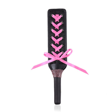 Leather Ribbon Femdom Spanking Paddle Toy