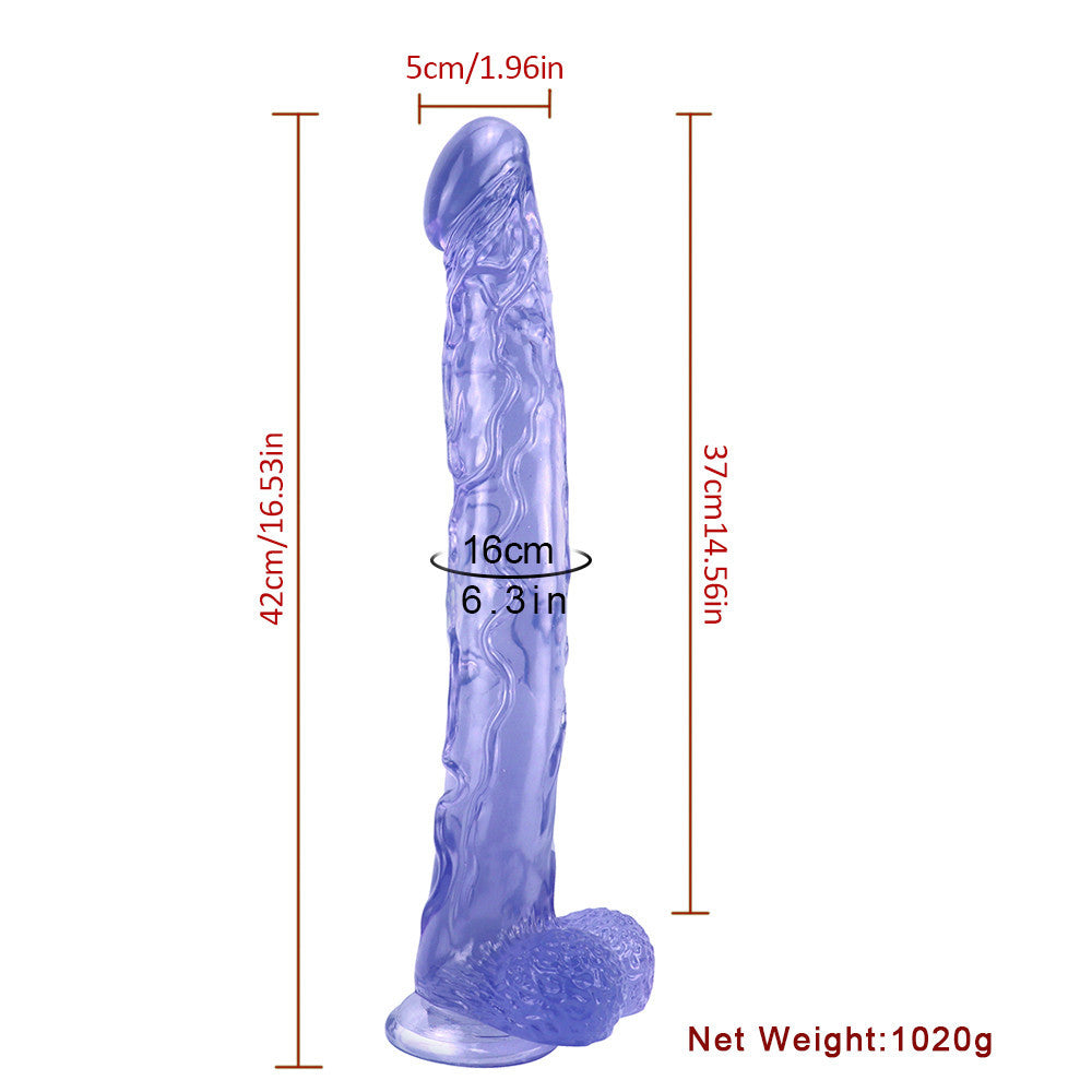 Anal blue dildo