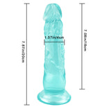 画像をギャラリー ビューアにロード 8 Inch extra straight green dildo