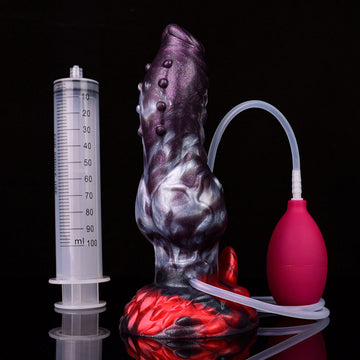 7 Inch Raised Spiked Dog Squirting Dildo