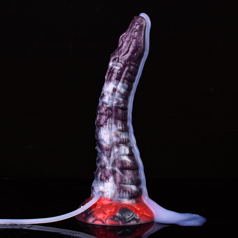 9.84 Inch Fantasy Curved Snake Squirting Dildo