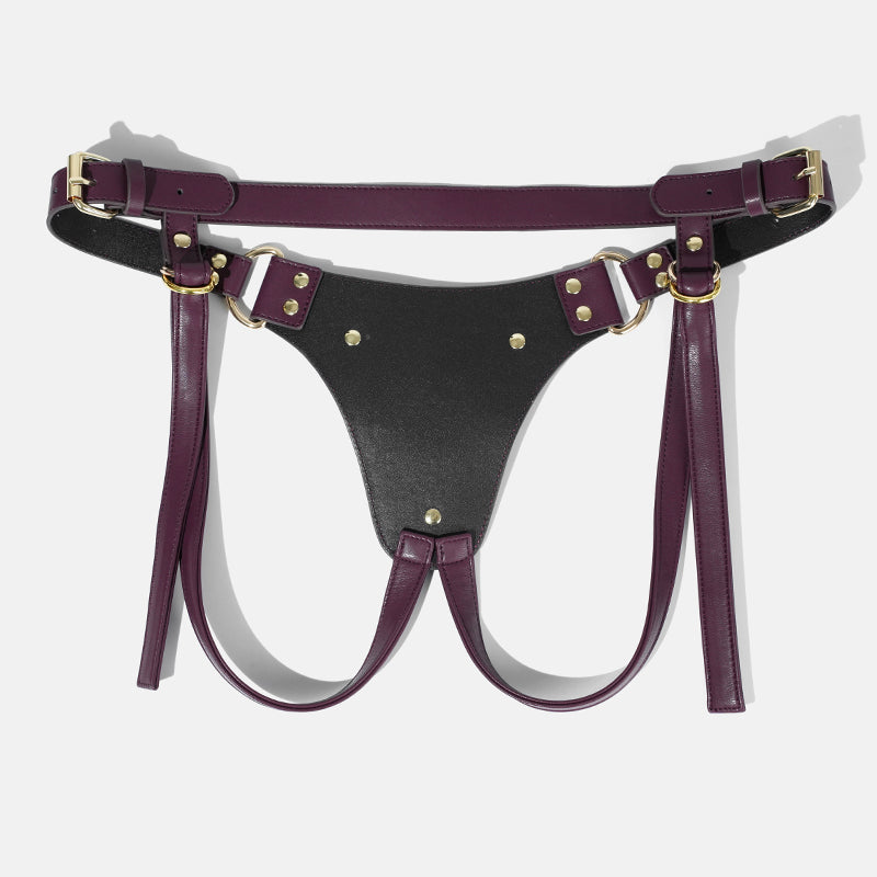 Well Made Quality Leather Dildo Strap On Harness