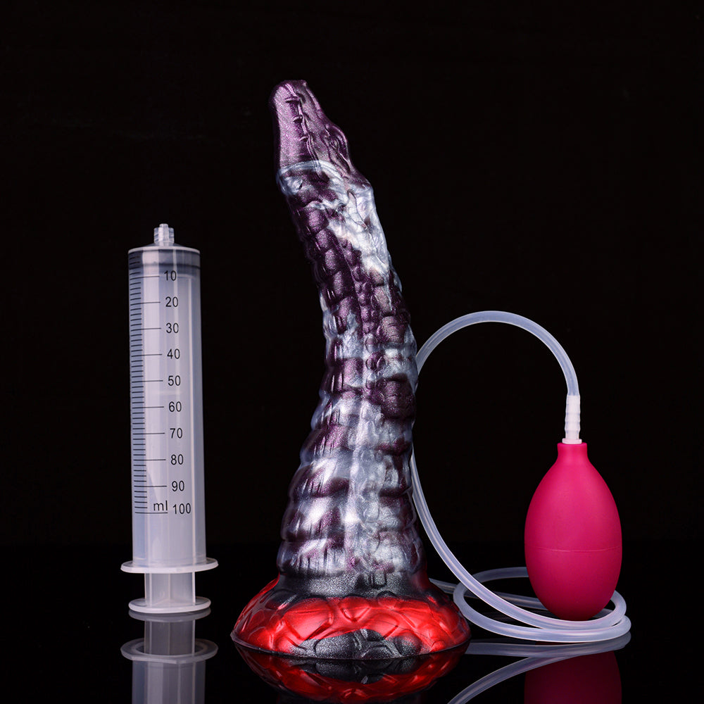 Dark Purple Fantasy Dragon Squirting Dildo